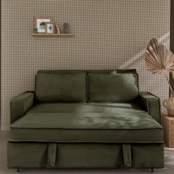 2-Sitzer Schlafsofa mit Cordbezug B 172,5 x T 91,5 x H 88,5cm