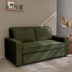 2-Sitzer Schlafsofa mit Cordbezug B 172,5 x T 91,5 x H 88,5cm