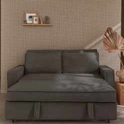 2-Sitzer Schlafsofa mit Cordbezug B 172,5 x T 91,5 x H 88,5cm