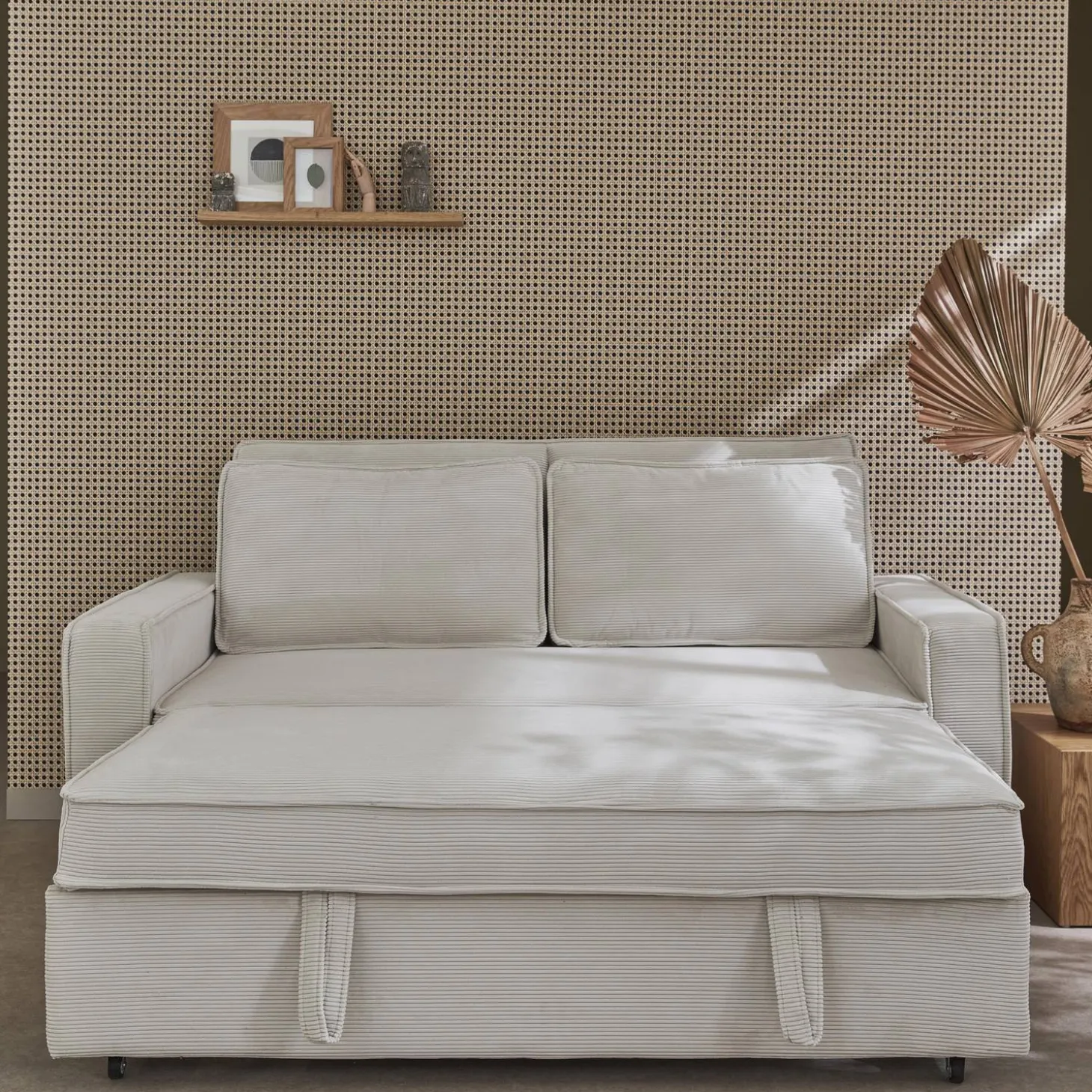2-Sitzer Schlafsofa mit Cordbezug B 172,5 x T 91,5 x H 88,5cm
