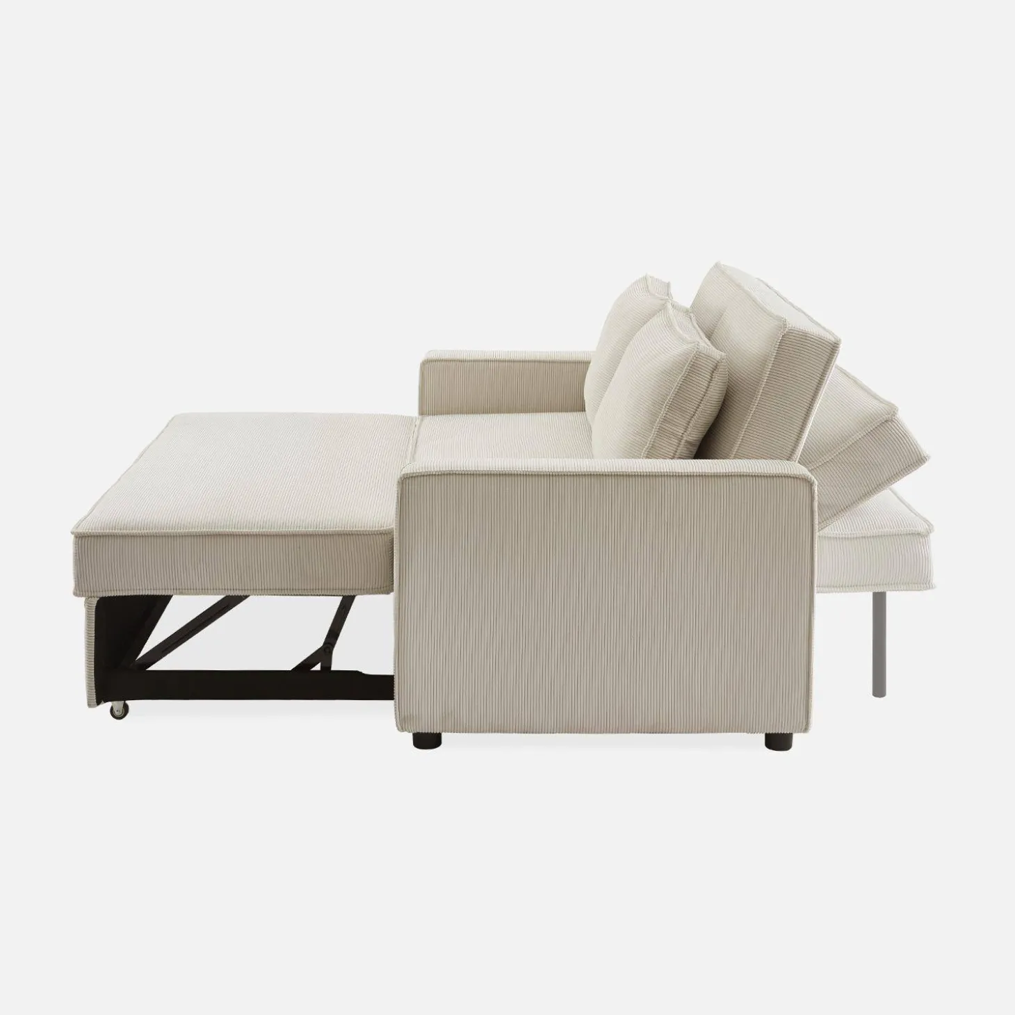 2-Sitzer Schlafsofa mit Cordbezug B 172,5 x T 91,5 x H 88,5cm