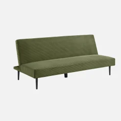 3-Sitzer Schlafsofa mit Cordbezug und Metallbeinen