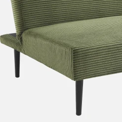3-Sitzer Schlafsofa mit Cordbezug und Metallbeinen