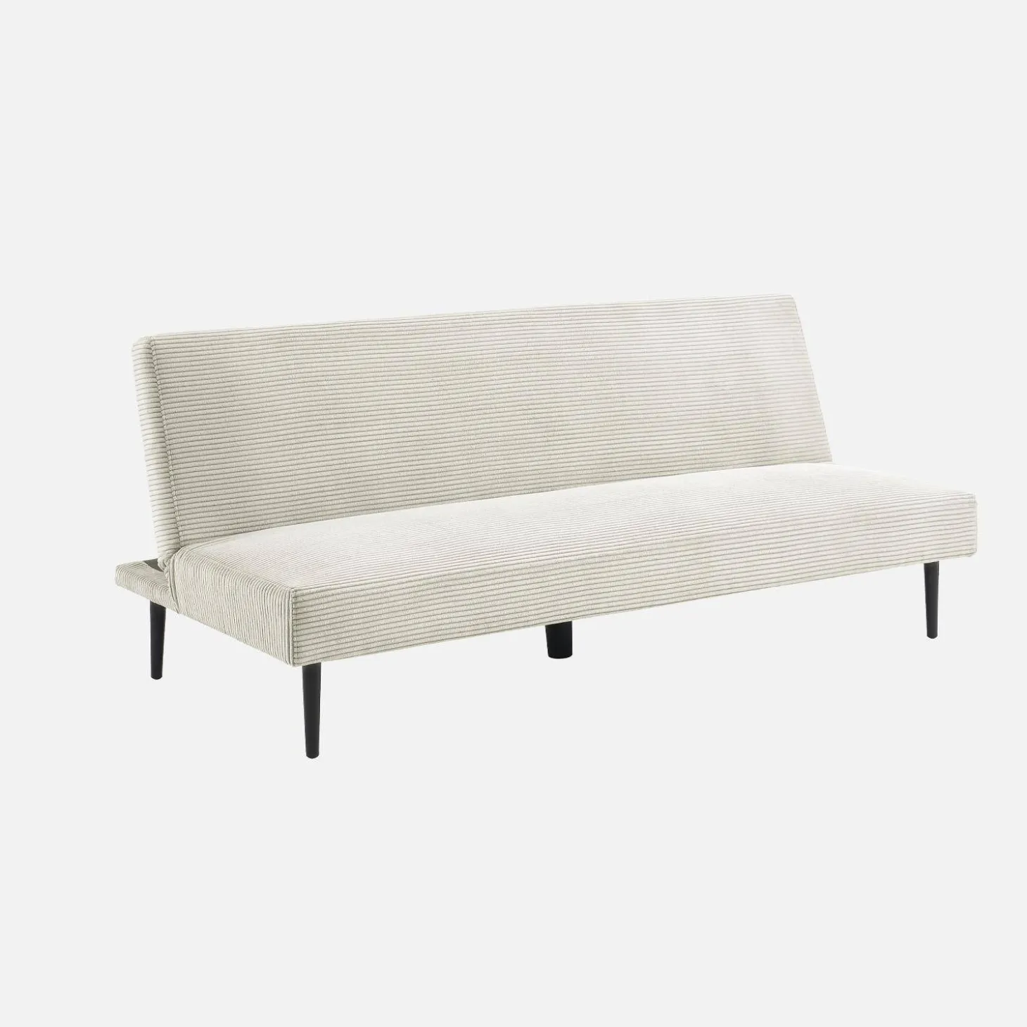 3-Sitzer Schlafsofa mit Cordbezug und Metallbeinen