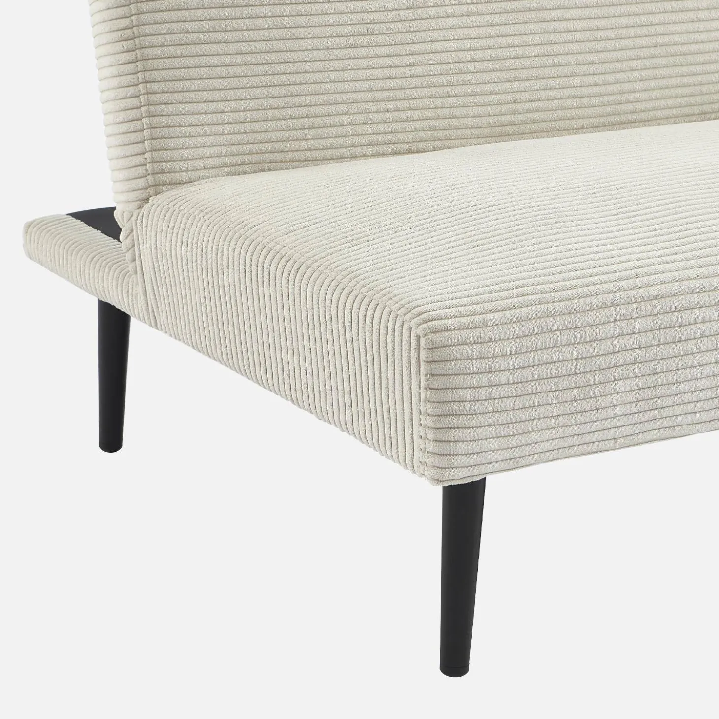 3-Sitzer Schlafsofa mit Cordbezug und Metallbeinen