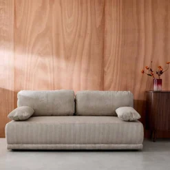 3-Sitzer Schlafsofa mit Cordbezug und Stauraum