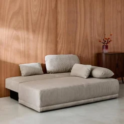 3-Sitzer Schlafsofa mit Cordbezug und Stauraum