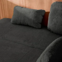3-Sitzer Schlafsofa mit Cordbezug und Stauraum