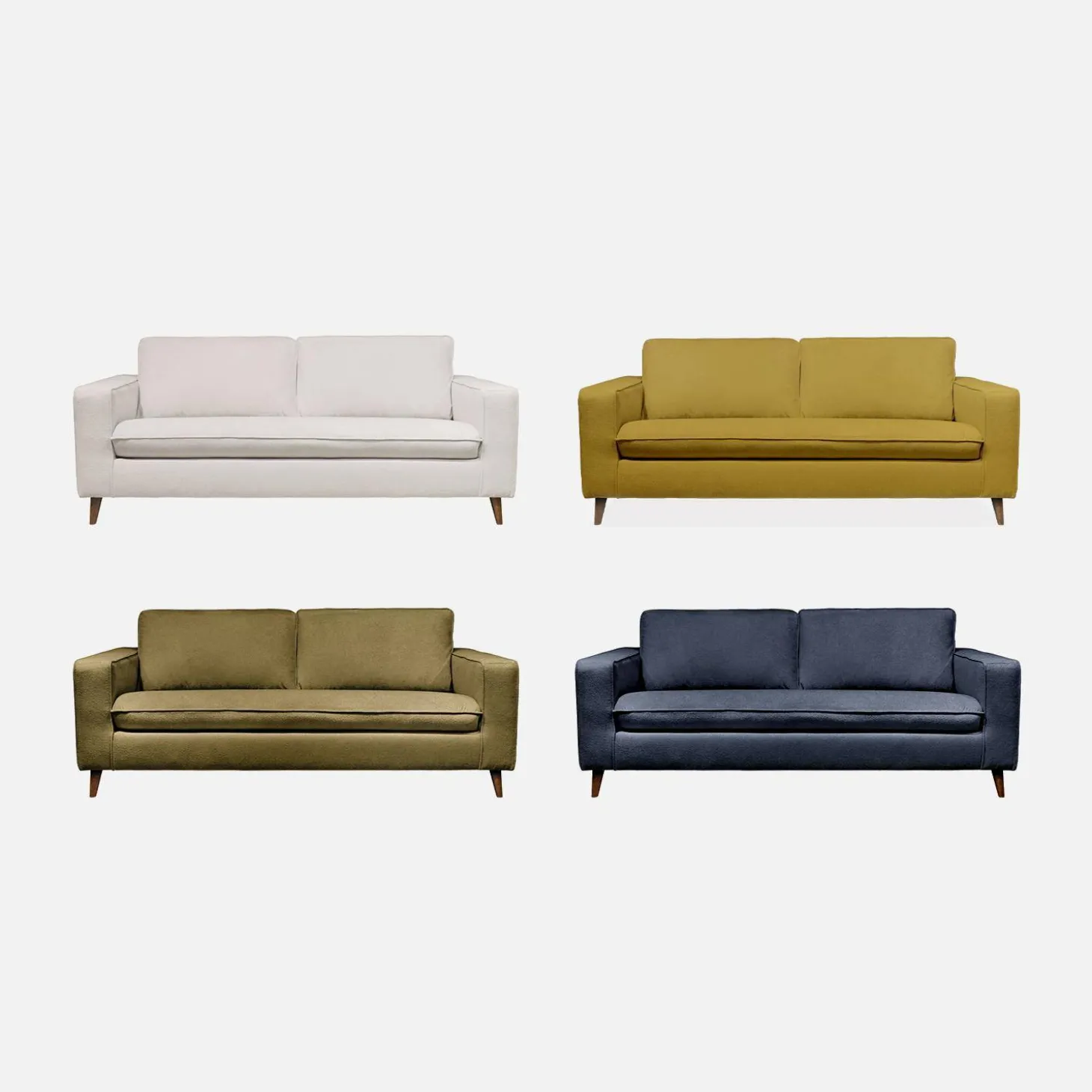 3-Sitzer Schlafsofa mit einer 12 cm dicken Matratze