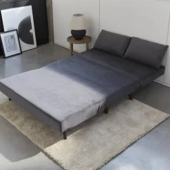 2-Sitzer Schlafsofa mit Holzbeinen
