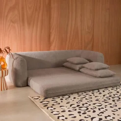 3-Sitzer-Schlafsofa mit strukturiertem Bouclé-Bezug