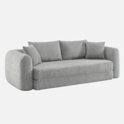 3-Sitzer-Schlafsofa mit strukturiertem Bouclé-Bezug