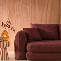3-Sitzer-Schlafsofa mit strukturiertem Bouclé-Bezug