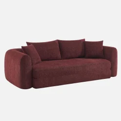 3-Sitzer-Schlafsofa mit strukturiertem Bouclé-Bezug
