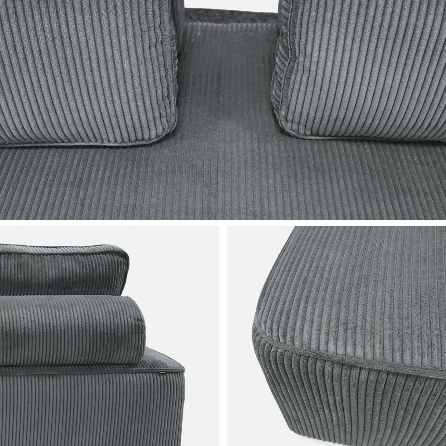 2-Sitzer Sessel für ein modulares Sofa - Cordbezug