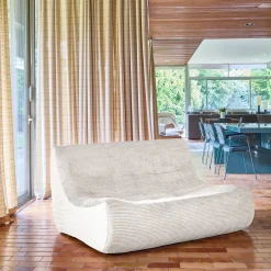 2-Sitzer Sessel mit Cordbezug