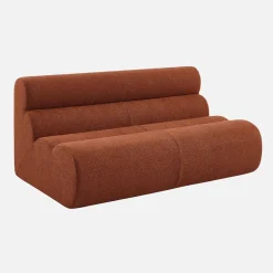 2-Sitzer Sessel mit strukturiertem Bouclé-Bezug