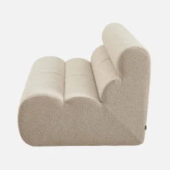 2-Sitzer Sessel mit strukturiertem Bouclé-Bezug