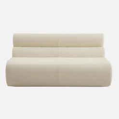 2-Sitzer Sessel mit strukturiertem Bouclé-Bezug