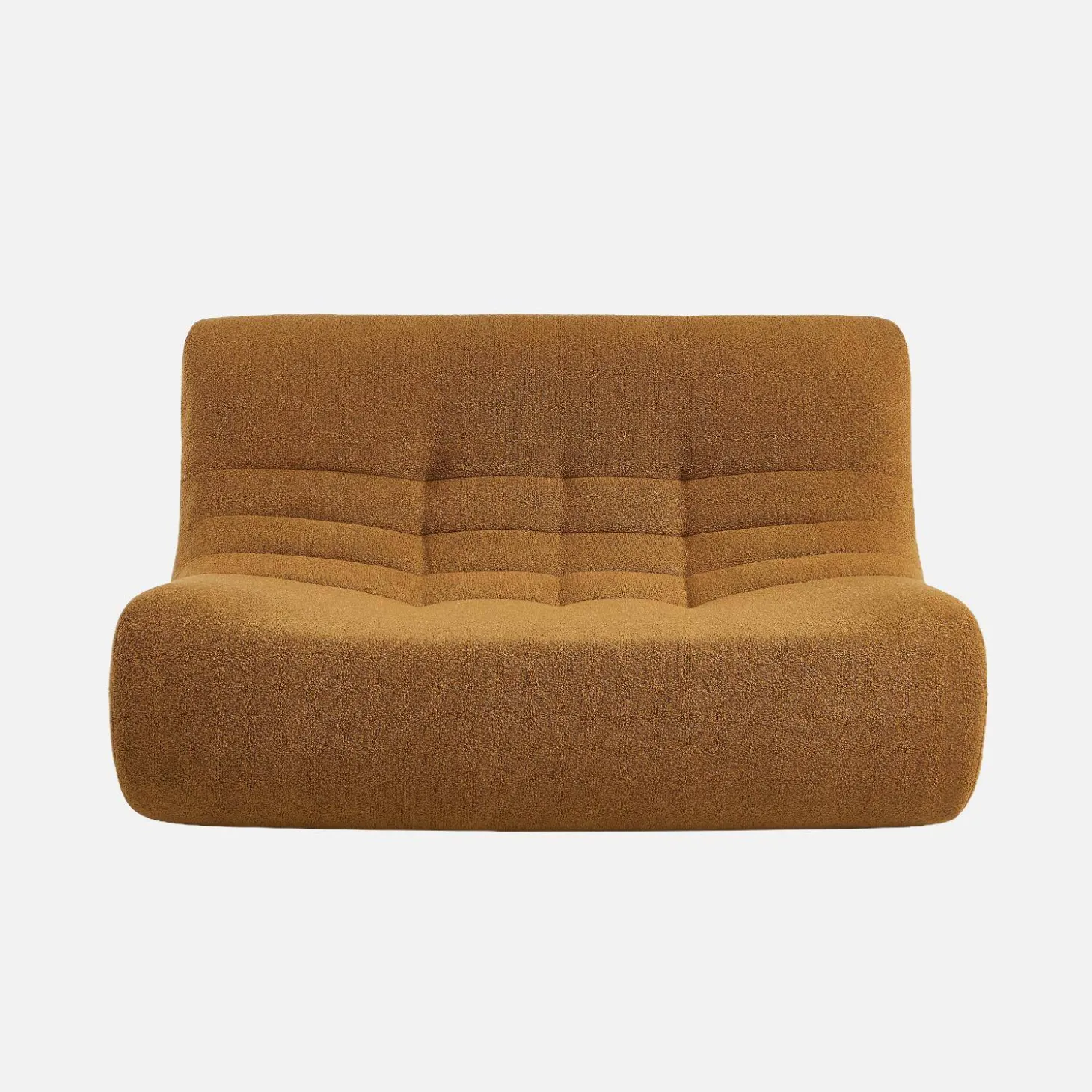 2-Sitzer Sessel mit strukturiertem Bouclé-Bezug