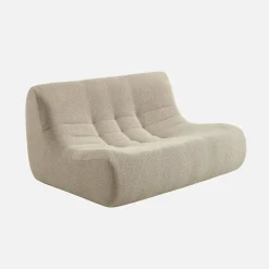 2-Sitzer Sessel mit strukturiertem Bouclé-Bezug