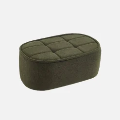 3-Sitzer Sitzgruppe mit Sofa, Sessel und Hocker, strukturierter Bouclé-Bezug