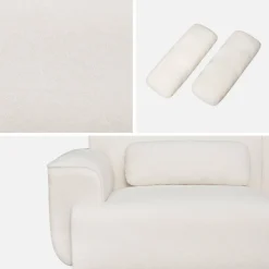 3-Sitzer Sofa Bouclé-Bezug