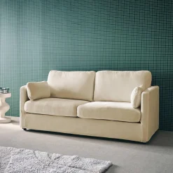 2-Sitzer-Sofa mit abnehmbaren Stoffbezügen