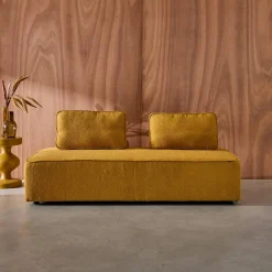 2-Sitzer Sofa mit Bouclé-Bezug für ein modulares Sofa