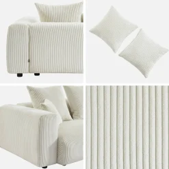 3-Sitzer-Sofa mit Breitcord-Bezug