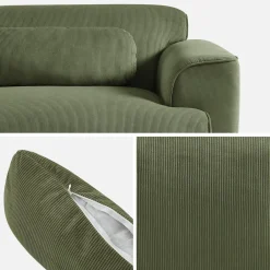 3-Sitzer-Sofa mit Cordbezug