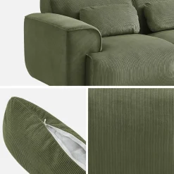 2-Sitzer-Sofa mit Cordbezug