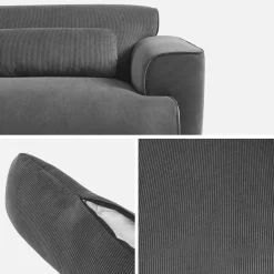 3-Sitzer-Sofa mit Cordbezug