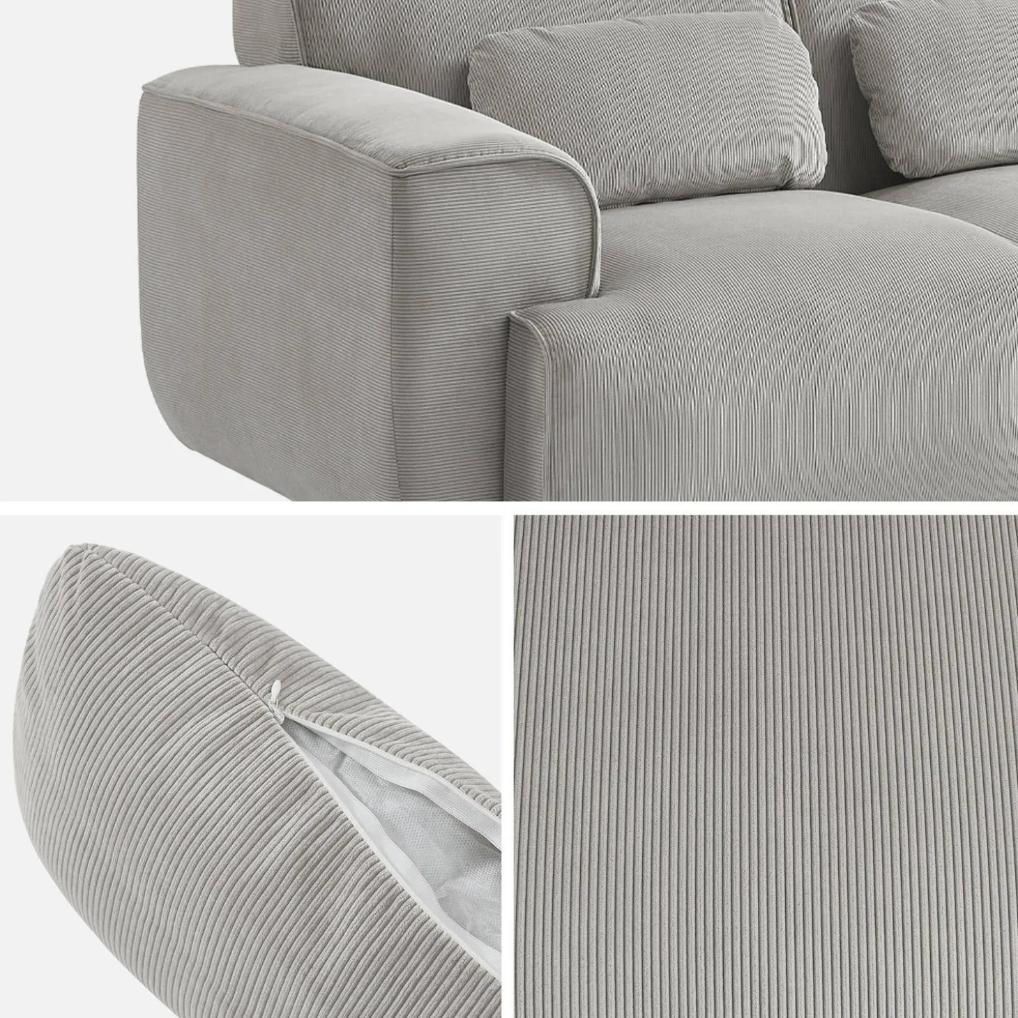 3-Sitzer-Sofa mit Cordbezug