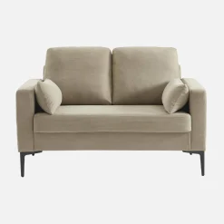 2-Sitzer-Sofa, mit Cordbezug und Metallfüßen