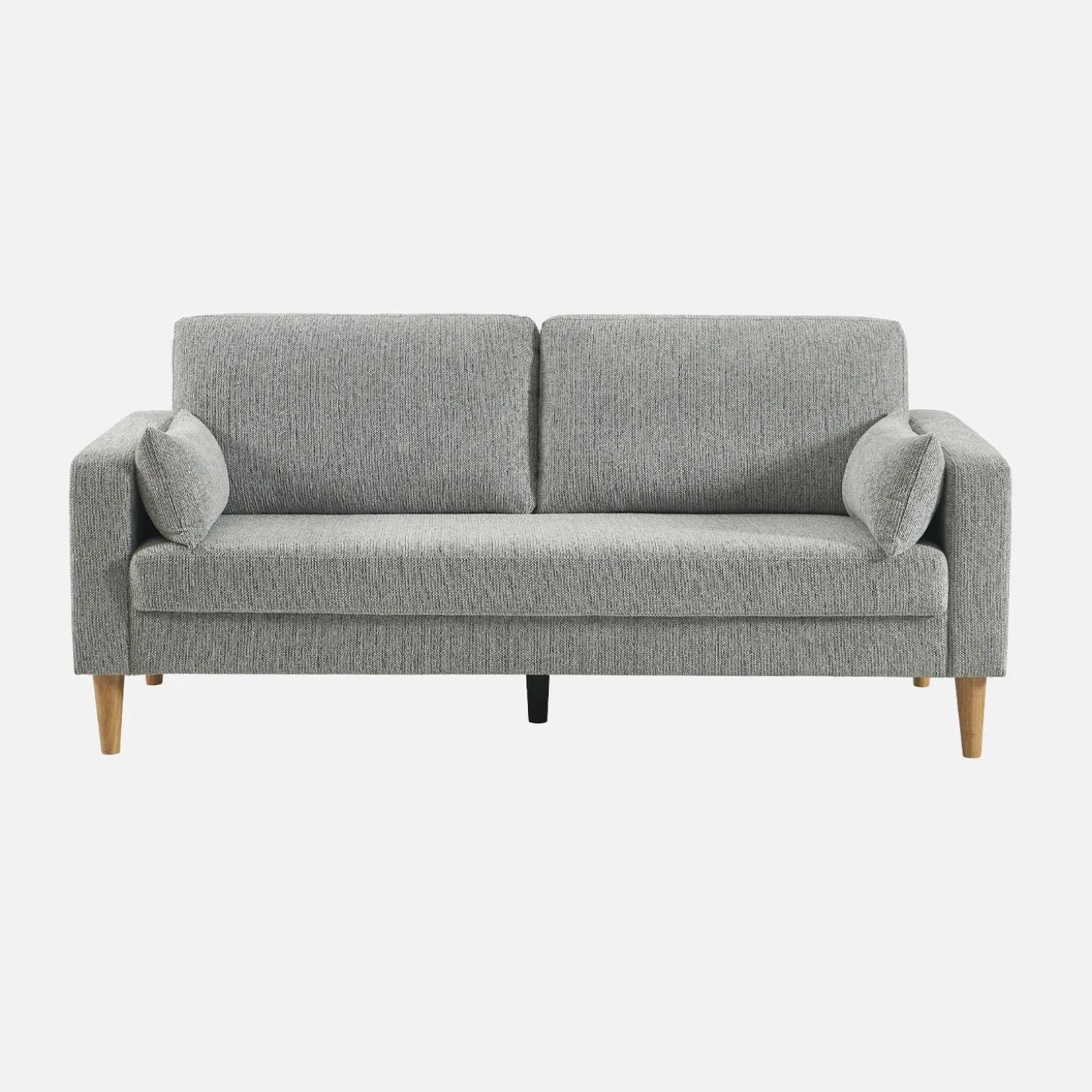 3-Sitzer Sofa mit Heveaholz und Chenille-Bezug