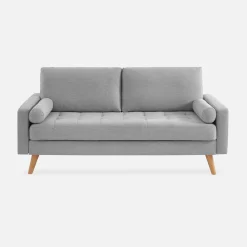 3-Sitzer-Sofa mit kapitoniertem Bezug