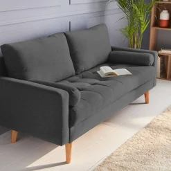 3-Sitzer-Sofa mit kapitoniertem Bezug
