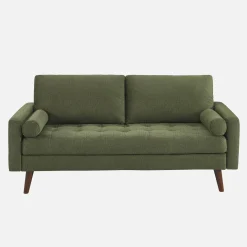3-Sitzer Sofa mit kapitoniertem Chenille-Bezug