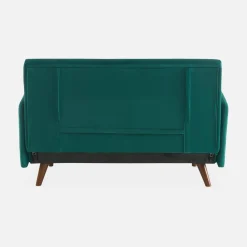 2-Sitzer-Sofa mit Samtbezug