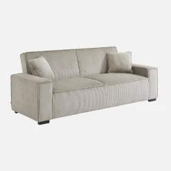 3-Sitzer-Sofa mit Schlaffunktion und Cordbezug