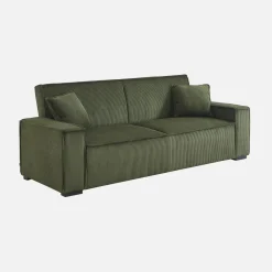 3-Sitzer-Sofa mit Schlaffunktion und Cordbezug