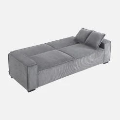 3-Sitzer-Sofa mit Schlaffunktion und Cordbezug