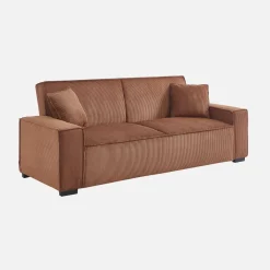 3-Sitzer-Sofa mit Schlaffunktion und Cordbezug