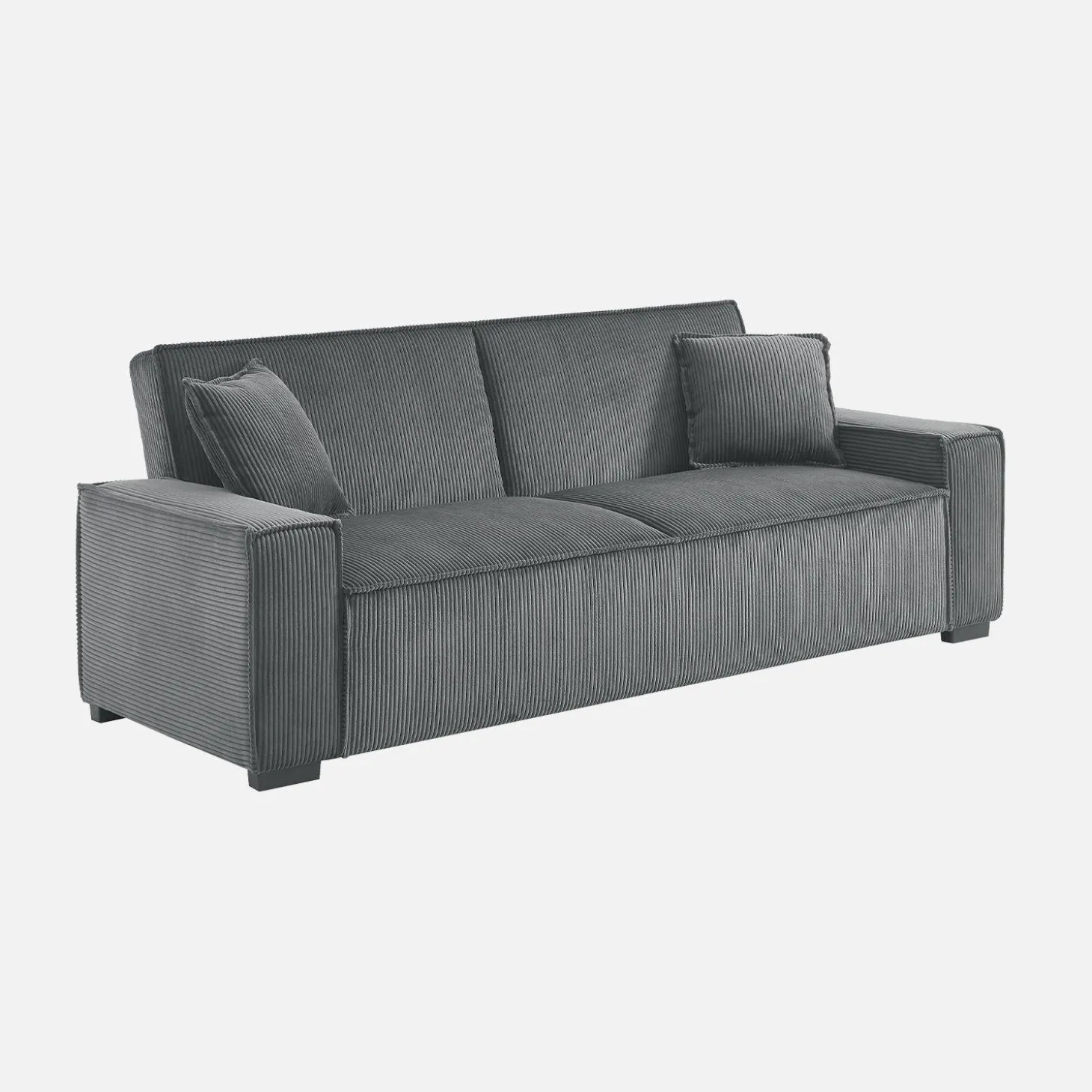 3-Sitzer-Sofa mit Schlaffunktion und Cordbezug