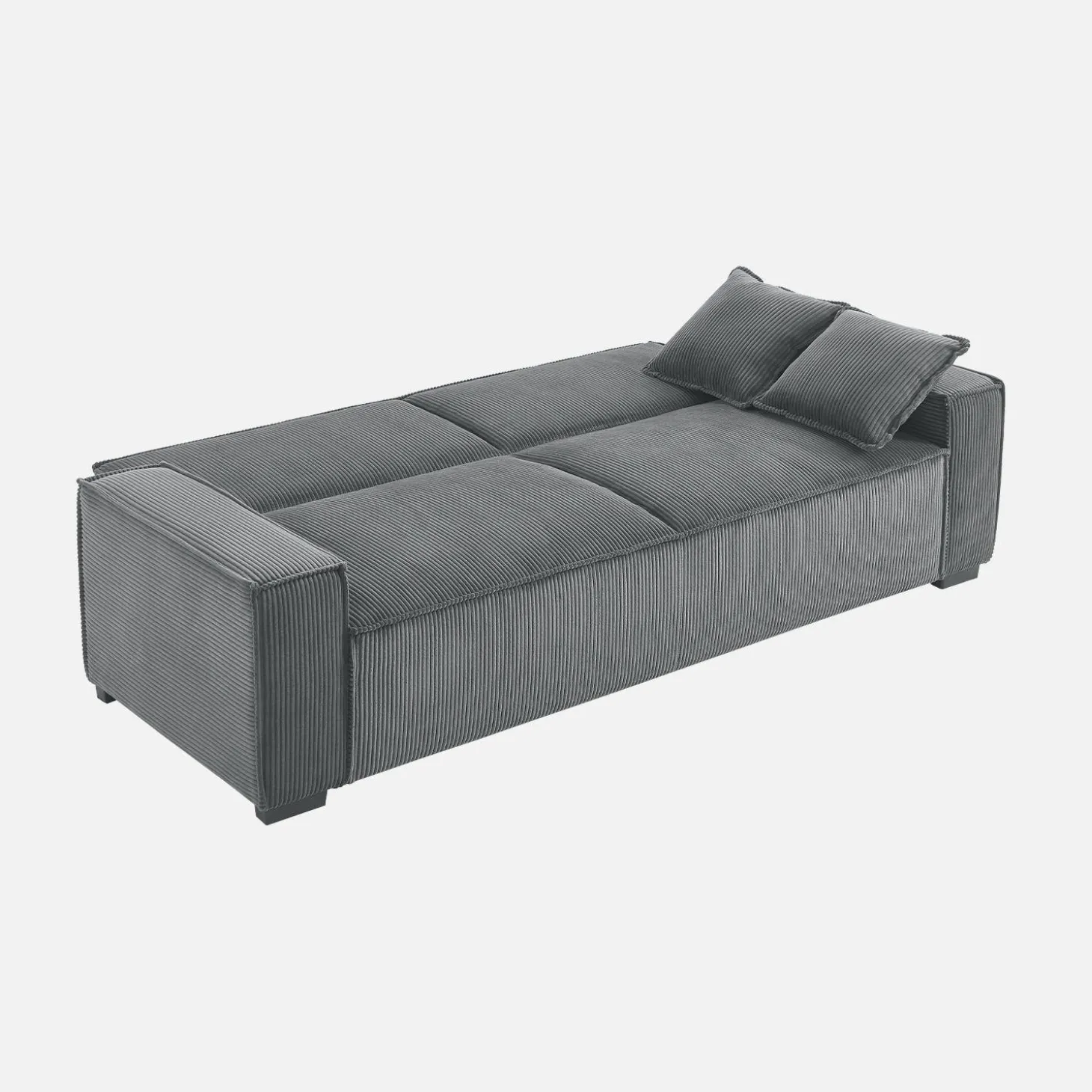 3-Sitzer-Sofa mit Schlaffunktion und Cordbezug