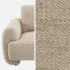 3-Sitzer Sofa mit Stoffbezug