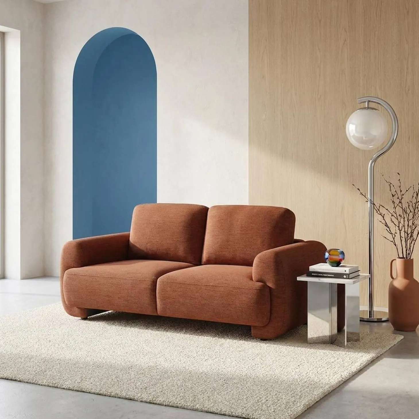 2-Sitzer Sofa mit Stoffbezug