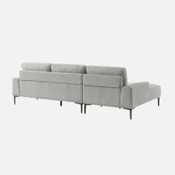3-Sitzer-Sofa mit Stoffbezug - Recamiere links