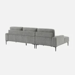 3-Sitzer-Sofa mit Stoffbezug - Recamiere links